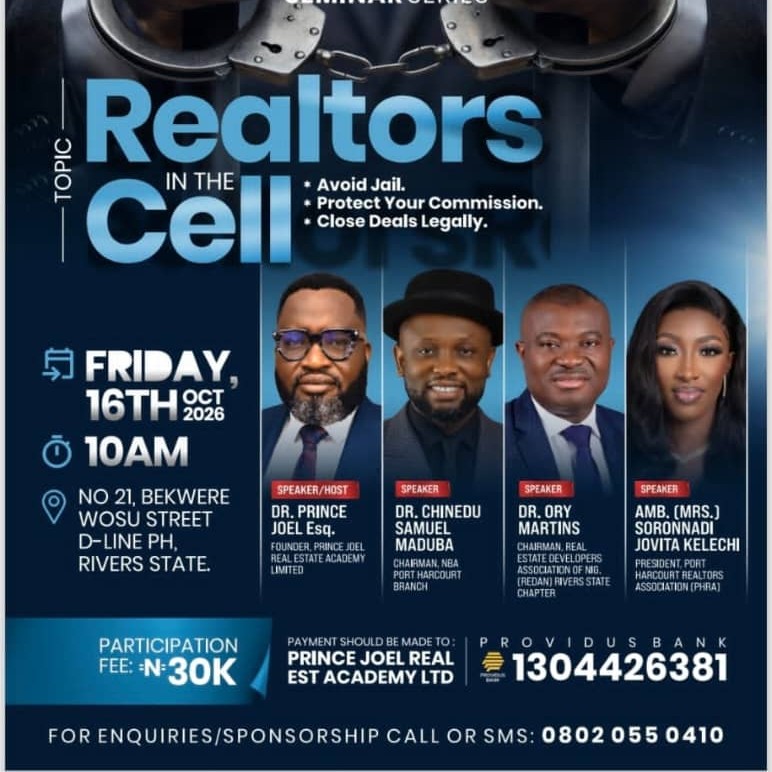 Realtors in the Cell seminar flyer